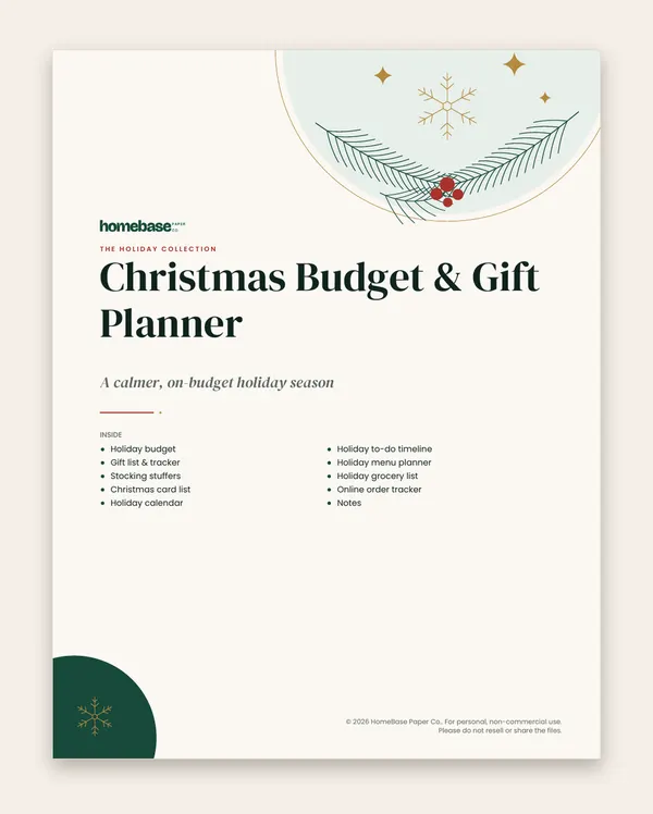 Christmas Budget & Gift Planner: Page 1 of 11