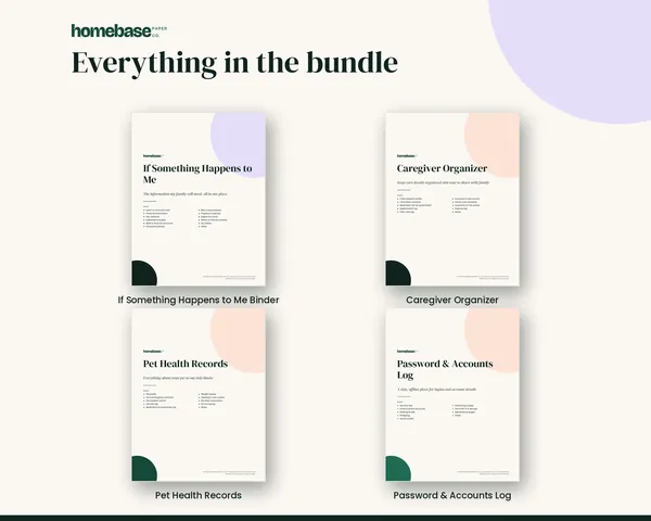 Family Peace of Mind Bundle – page preview