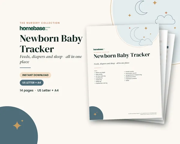 Newborn Baby Tracker – cover