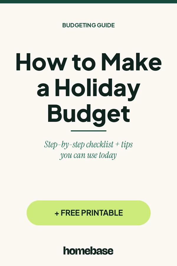 How to Make a Holiday Budget (and Stick to It): A Step-by-Step Christmas Budget Plan - Pinterest graphic